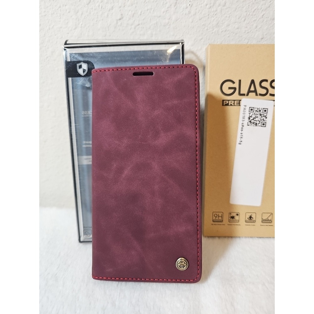 CaseMe Wallet PU‎ Leather Stand Magnetic Phone Case For Samsung Galaxy A15